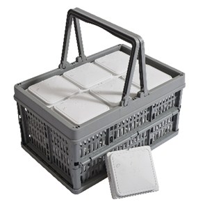 Flex-O-Box Aftakdoos 6mm2 40 stuks grijze draagmand 