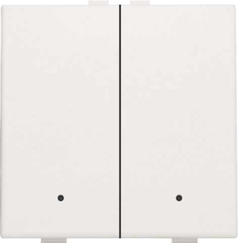TWEEVOUDIGE DRUKKNOP METE LED WHITE 101-52002