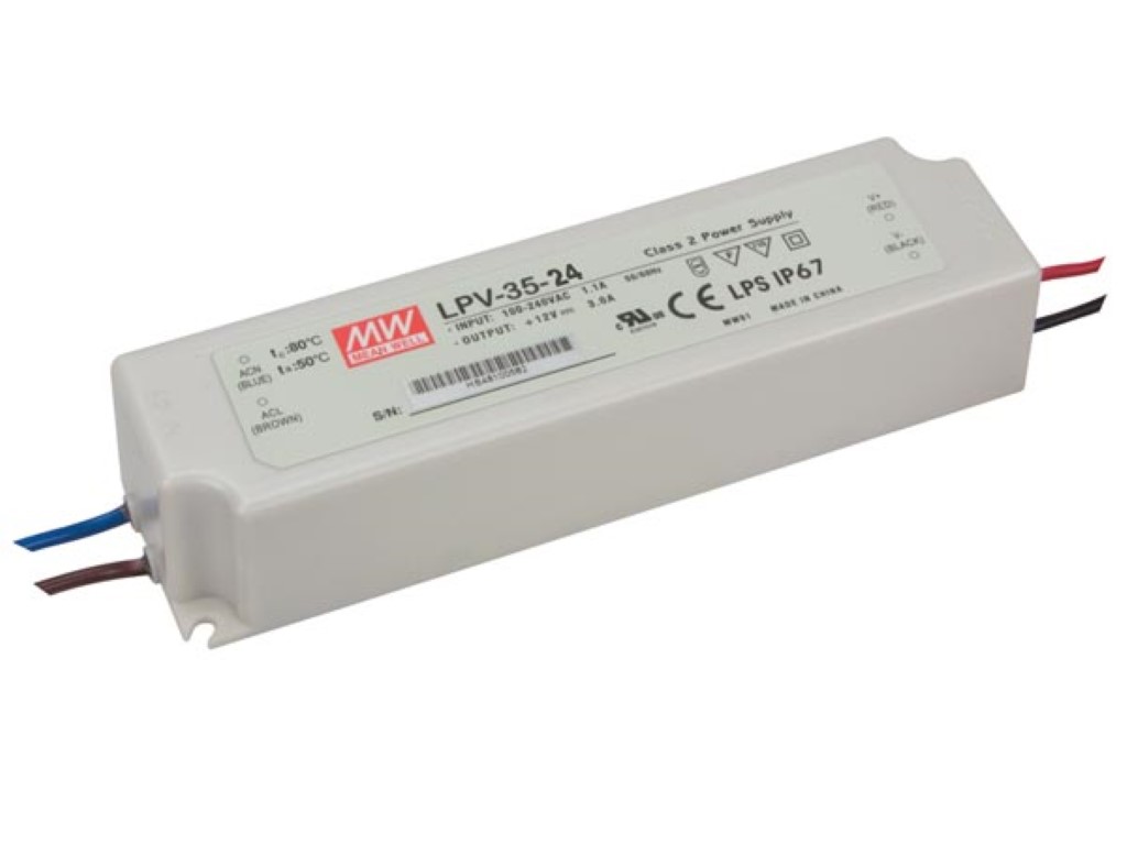 LEDVOEDING  IP67 24VDC 35W