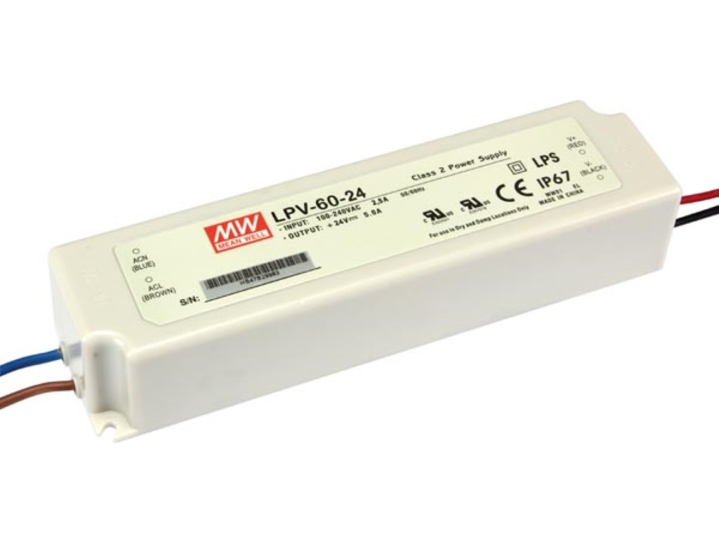 LEDVOEDING  IP67 24VDC 60W