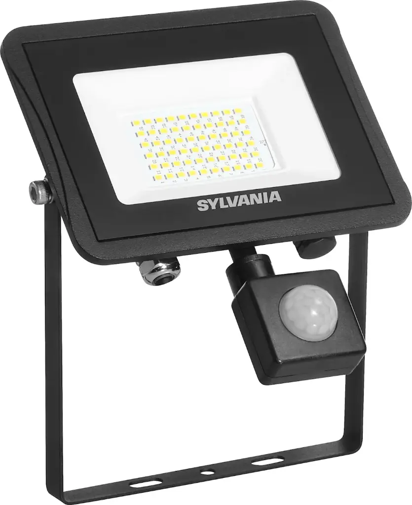 LEDSTRALER 45W+pir 840 ZWART 5000LM
