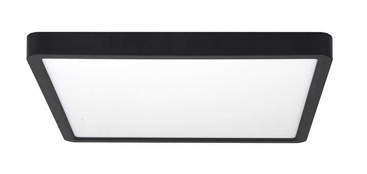 PLAFOND SQ 30X30 ZWART 2650LM