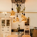 FLOATING GLOBE SMOKEY 2200K 300LM D200