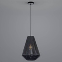 HANGLAMP ROPE ZWART D33CM E27