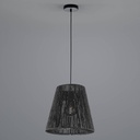 HANGLAMP ROPE ZWART D38CM E27
