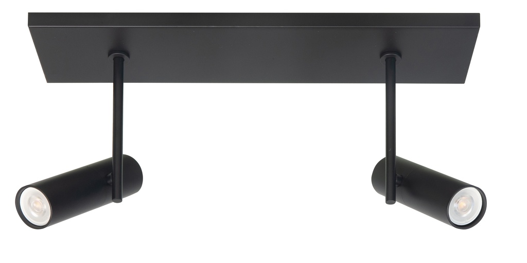 TREN 2XMINI GU10 BALK ZWART