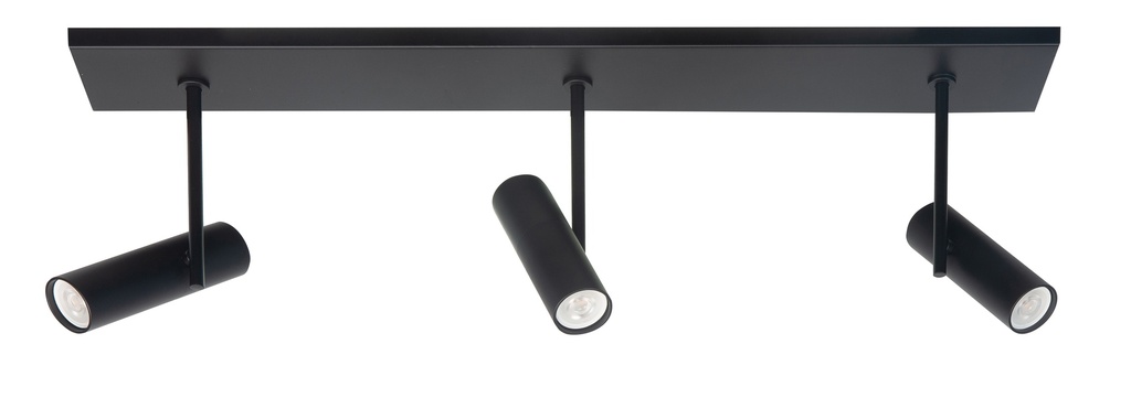 TREN 3XMINI GU10 BALK ZWART