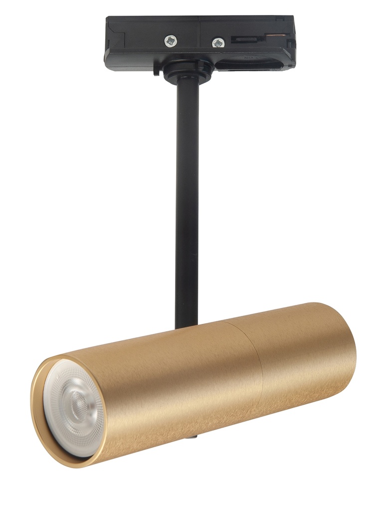 TREN 1XMINI GU10 RAIL ZWART/GOUD