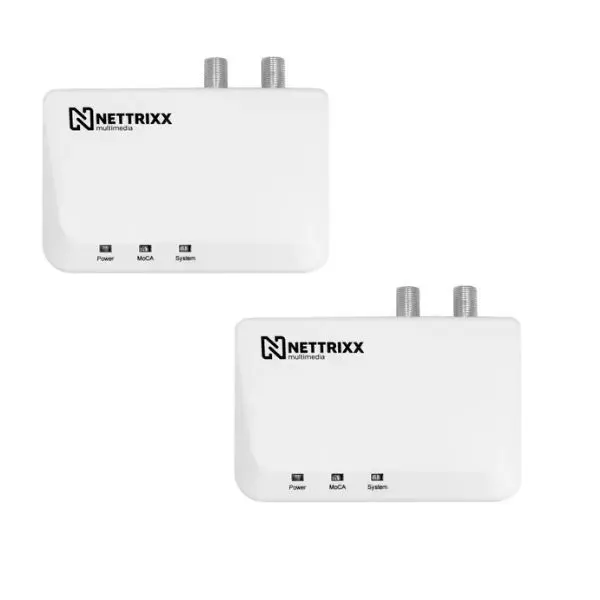 GIGABIT INTERNET OVER COAX SET incl voeding  