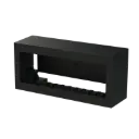 OPBOUWDOOS 6 mod MAT ZWART 