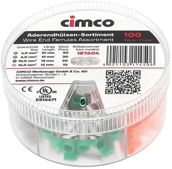 ASSORTIMENT ADEREINDHULZEN 4-16mm²