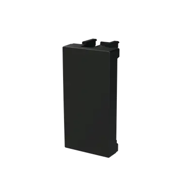 AFSLUITPLAAT 1MOD MAT ZWART blind