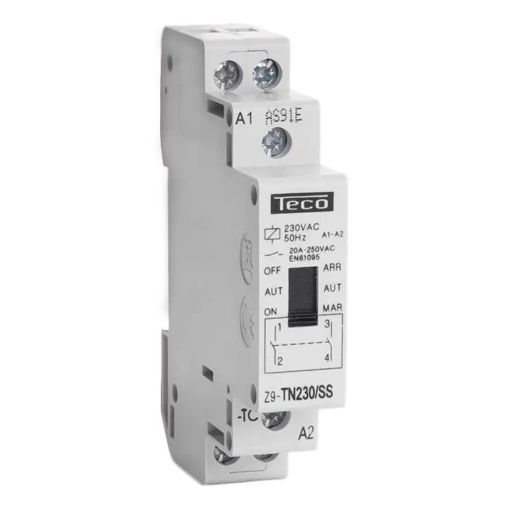 RELAIS 230V AC 20A 2NO dag/nacht