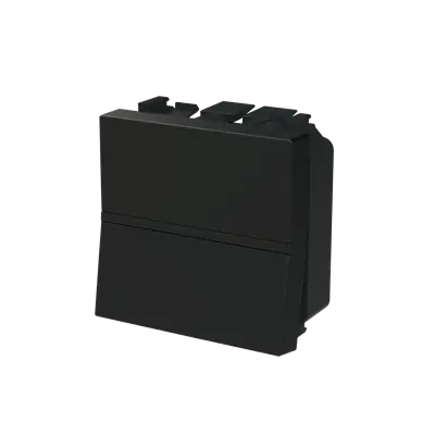 DRUKKNOP MAT ZWART 2MOD 