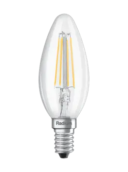 LED KAARS E14 2700K 470LM CLEAR dimbaar 