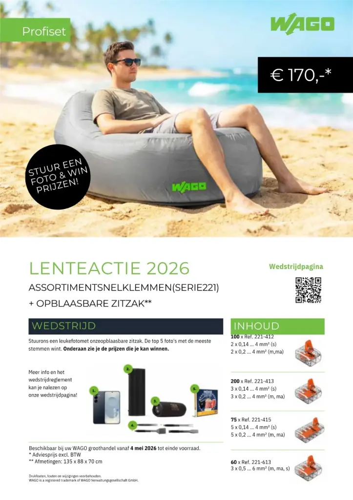 ACTIEPAKKET WAGO zitzak