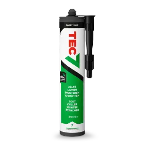 TEC7 ZWART 310ML afdichten, lijmen, monteren