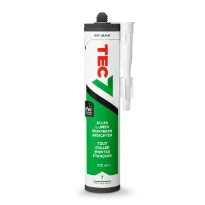 TEC7 WIT 310ML afdichten, lijmen, monteren