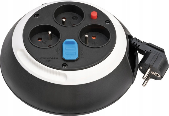 KABELHASPEL 3stopc + 2usb 3M