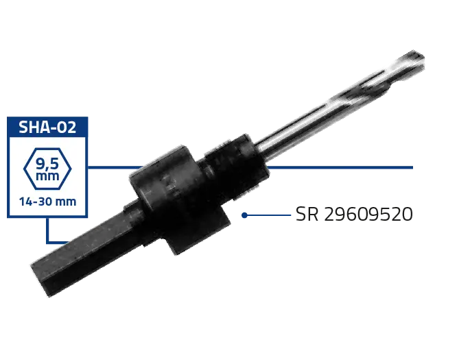 GATZAAGHOUDER SHA-02 DIA14-30 9MM