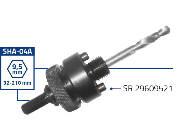 GATZAAGHOUDER SHA-04A DIA32-210 9.5MM