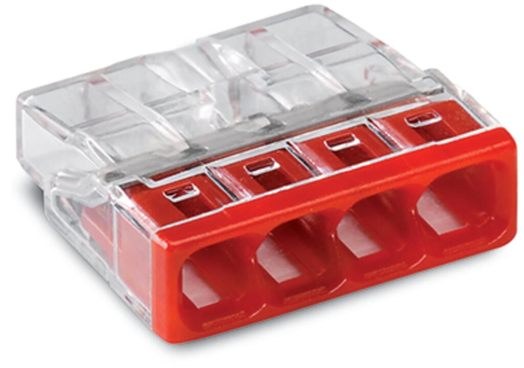 WAGO 4X0.5-2.5MM ROOD