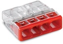 WAGO 4X0.5-2.5MM ROOD