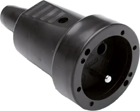 KOPPELSTEKKER PVC ZWART