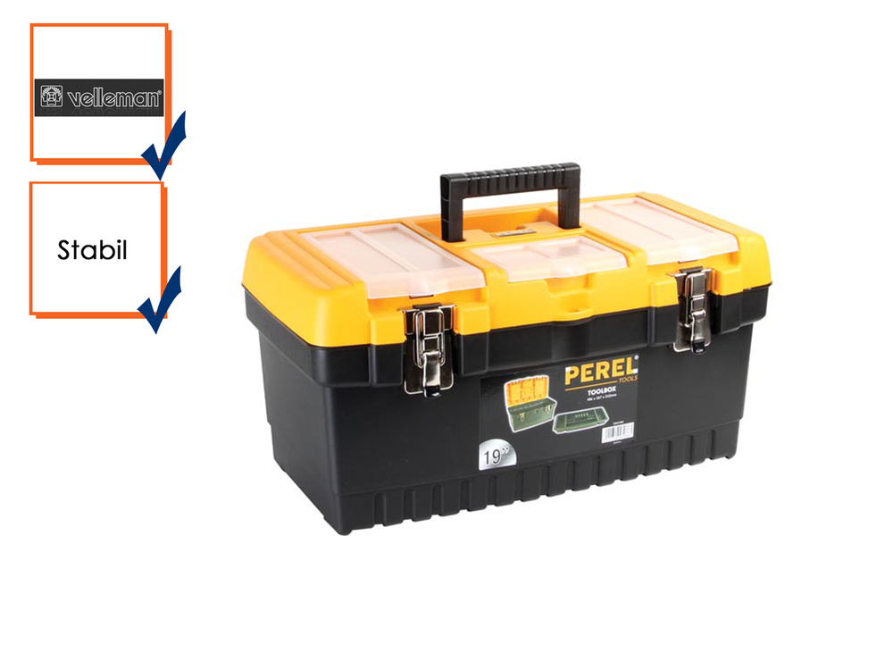 19" GEREEDSCHAPSKOFFER MET METALEN SLOTEN