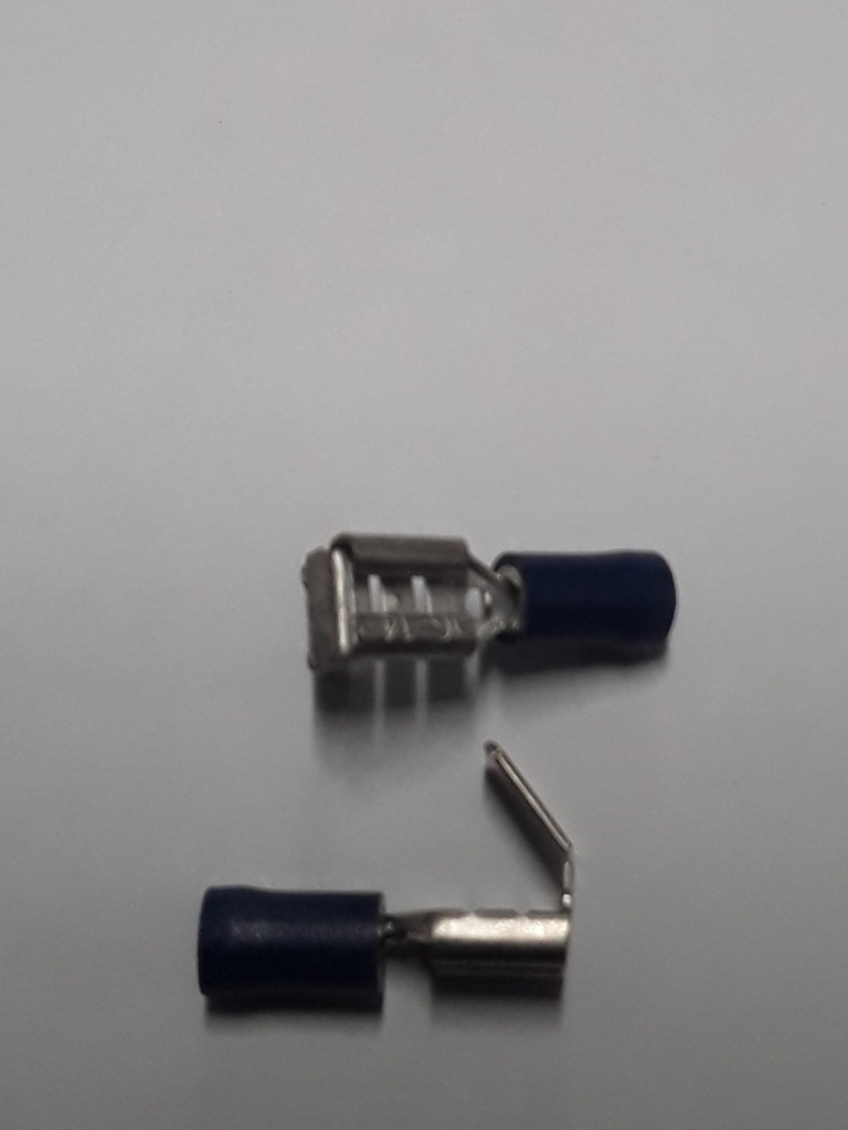 FASTON V+M 6.3X0.8 BLAUW