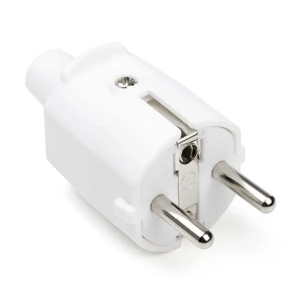 STEKKER WIT PVC