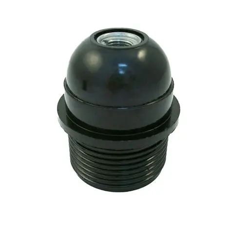FITTING E27 ZW HALF DRAAD