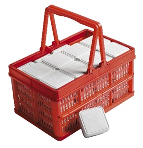 [FOB25BX60] Flex-O-Box Aftakdoos 2,5mm2 60 stuks rode draagmand