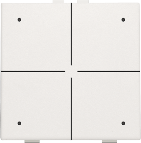 [101-52004] VIERVOUDIGE DRUKKNOP MET LED. WHITE 101-52004