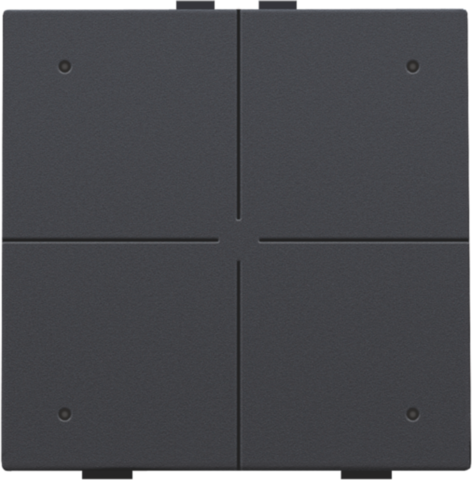 [122-52004] VIERVOUDIGE BEDIENING HC ANTRACIET +LED 122-52004