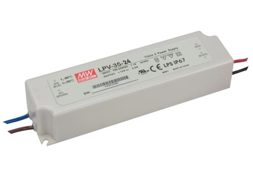 [L502403] LEDVOEDING IP67 24VDC 35W