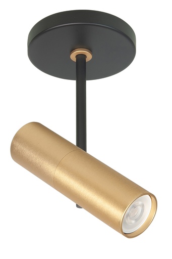 [S753038] TREN 1XMINI GU10 ZWART/GOUD