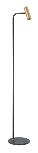 [V473138] VLOERL TREN 1X MINI GU10 ZWART/GOUD