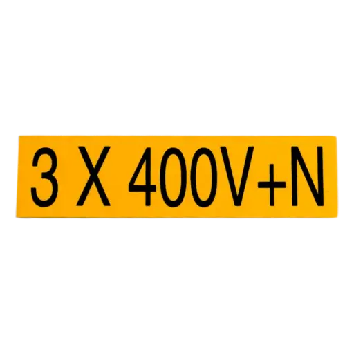 [TEV01] STICKER 3X400V+N