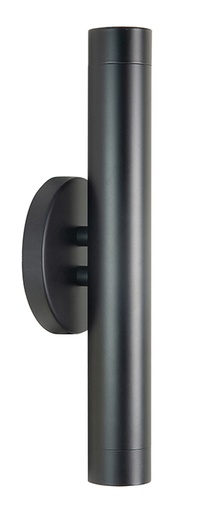 [W373001] WANDLAMP TREN 2X mini gu10 ZWART 