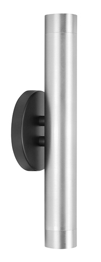 [W373030] WANDLAMP TREN 2X mini gu10 ZWART/NIKKEL