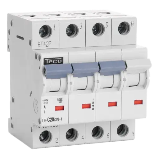[L9C203N4] AUTOMAAT 4P 20A 4.5kA Curve C 