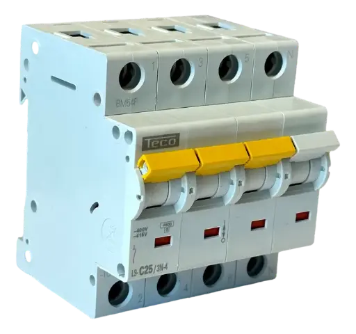 [L9C253N4] AUTOMAAT 4P 25A 4.5kA Curve C 