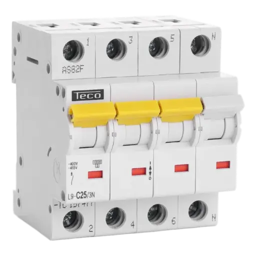[L9C253N4] AUTOMAAT 4P 25A 4.5kA Curve C 