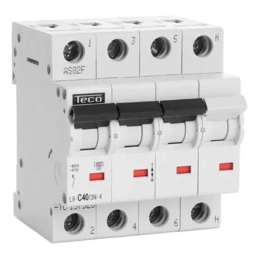 [L9C403N4] AUTOMAAT 4P 40A 4.5kA Curve C 