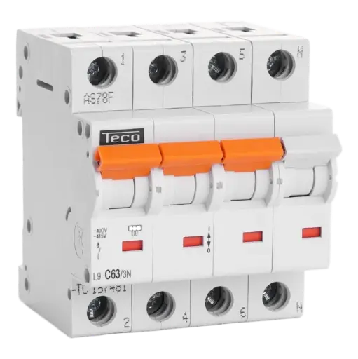 [L9C633N4] AUTOMAAT 4P 63A 4.5kA Curve C 