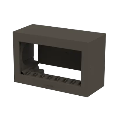 [N2494NT] OPBOUWDOOS 4 mod MAT ZWART 