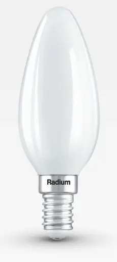 [44020730] LED KAARS E14 2700K 806LM MAT dimbaar 