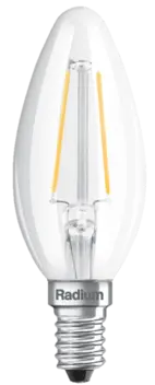 [43920296] LED KAARS E14 2700K 250LM clear niet dimbaar