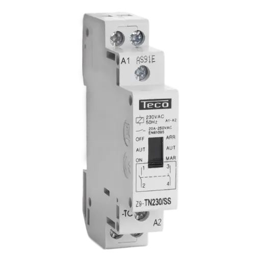 [Z9-TN230SS] RELAIS 230V AC 20A 2NO dag/nacht